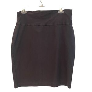 Eileen‎ Fisher Charcoal Pull On Skirt Medium